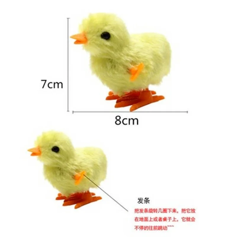 
New Fashion Chick Clockwork Toy Creative Baby Chick Plush Toy A Running Chick Baby Mini Wind-up Plush Toys 