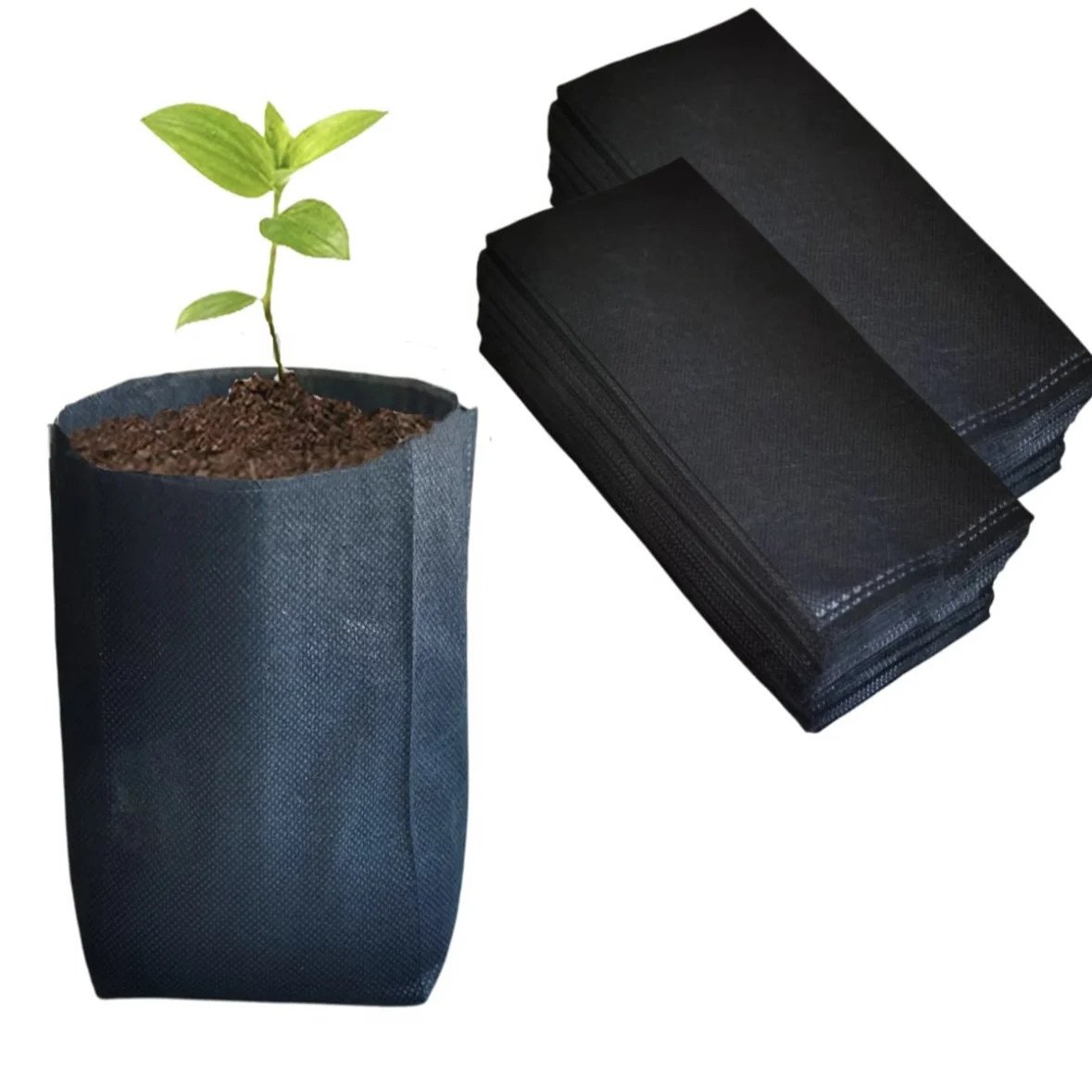 Non-woven biodegradable plant growth bag seedling entry bag Plant parenting bag
