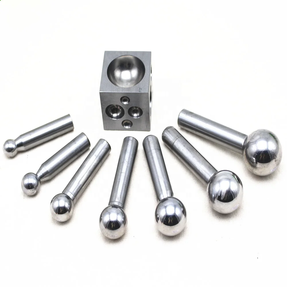 hot-sale Jeweler Steel Doming Block Dapping Punch Set
