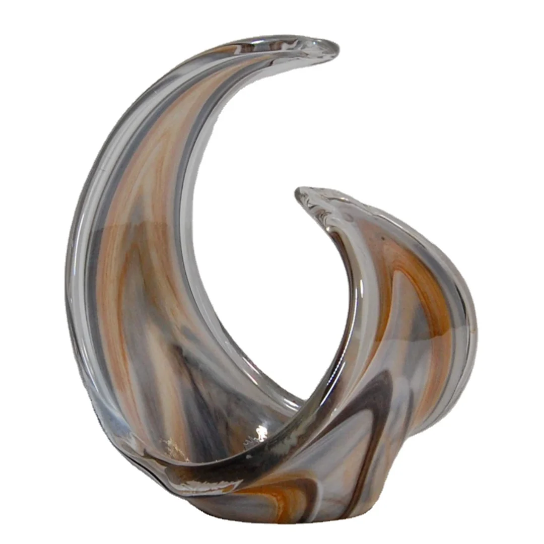 Итальянский высококачественный стеклянный центральный элемент для украшения дома в специальном темно-коричневом белом цвете ржавчины чтобы сделать любую комнату уникальной