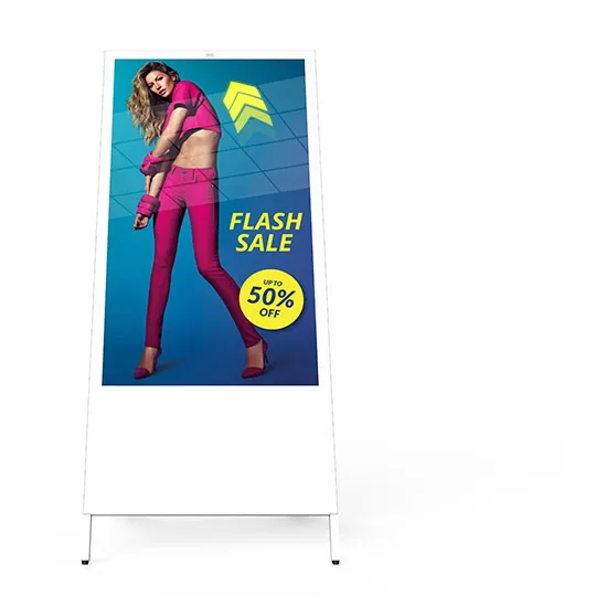 Floor Stand LED Poster USB WIFI LED Mirror Screen P2.5 Video Display Advertising HD Digital Display For Store