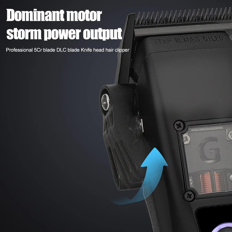 G-28 Custom Logo Barber Salon Professional Hair Clipper Set 10000 rpm With Charging Base Ceramic Blade Magnet Motor