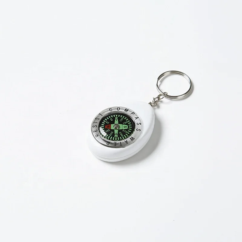 Portable Mini Compass Backpack Pendant Key Ring Outdoor Pendant Compass Ball Compass