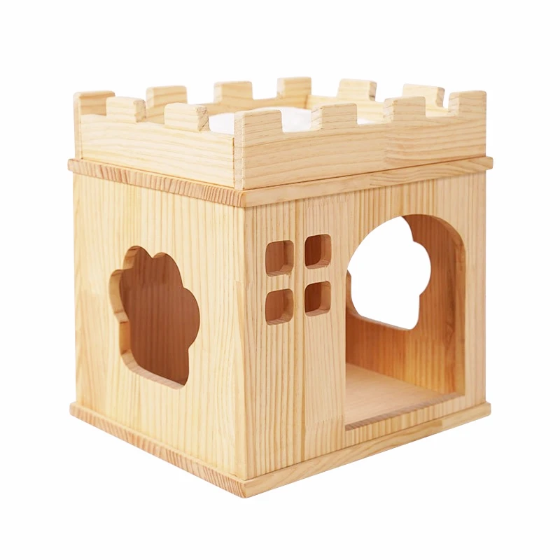 In Stock Vertical post Wooden rack Pet toy Cat climbing rack  Large cat tree