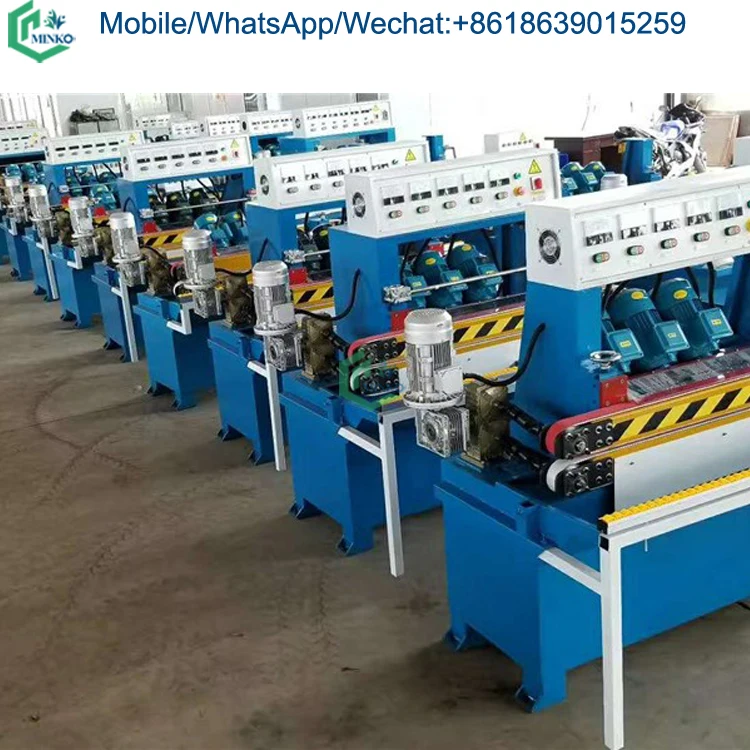 portable glass beveling edging corner processing machinery straight line glass mirror edge polishing machine