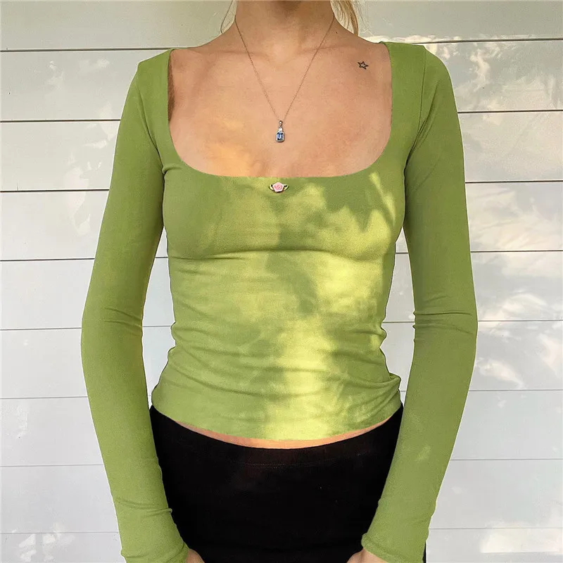 Best Selling Basic Tops Wholesale Sweet Girl Fashion Tank Tops Blank BM Tops Cheap Square Full Sleeve Vest Cool Girl Out Wear