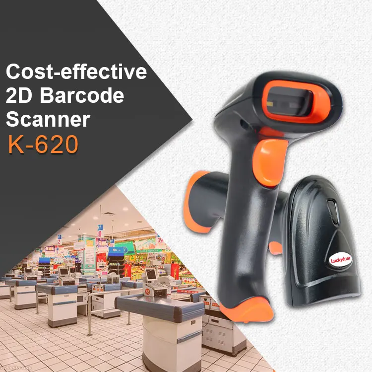 Wired Industrial Rugged Barcode Scanner 1D 2D Barcode Reader DPM QR Code Scanner compatible with Windows/ Android/IOS