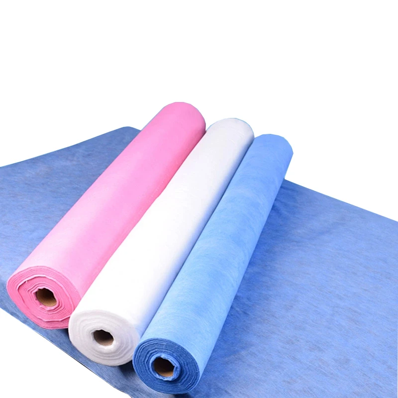 Bed Sheets SMS 40G Disposable Massage Table Sheet Waterproof Bed Cover Non-woven Fabric Bed Sheet Roll