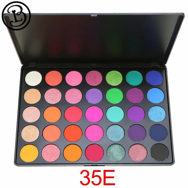 
Low moq 35 color 26mm makeup eyeshadow packaging 