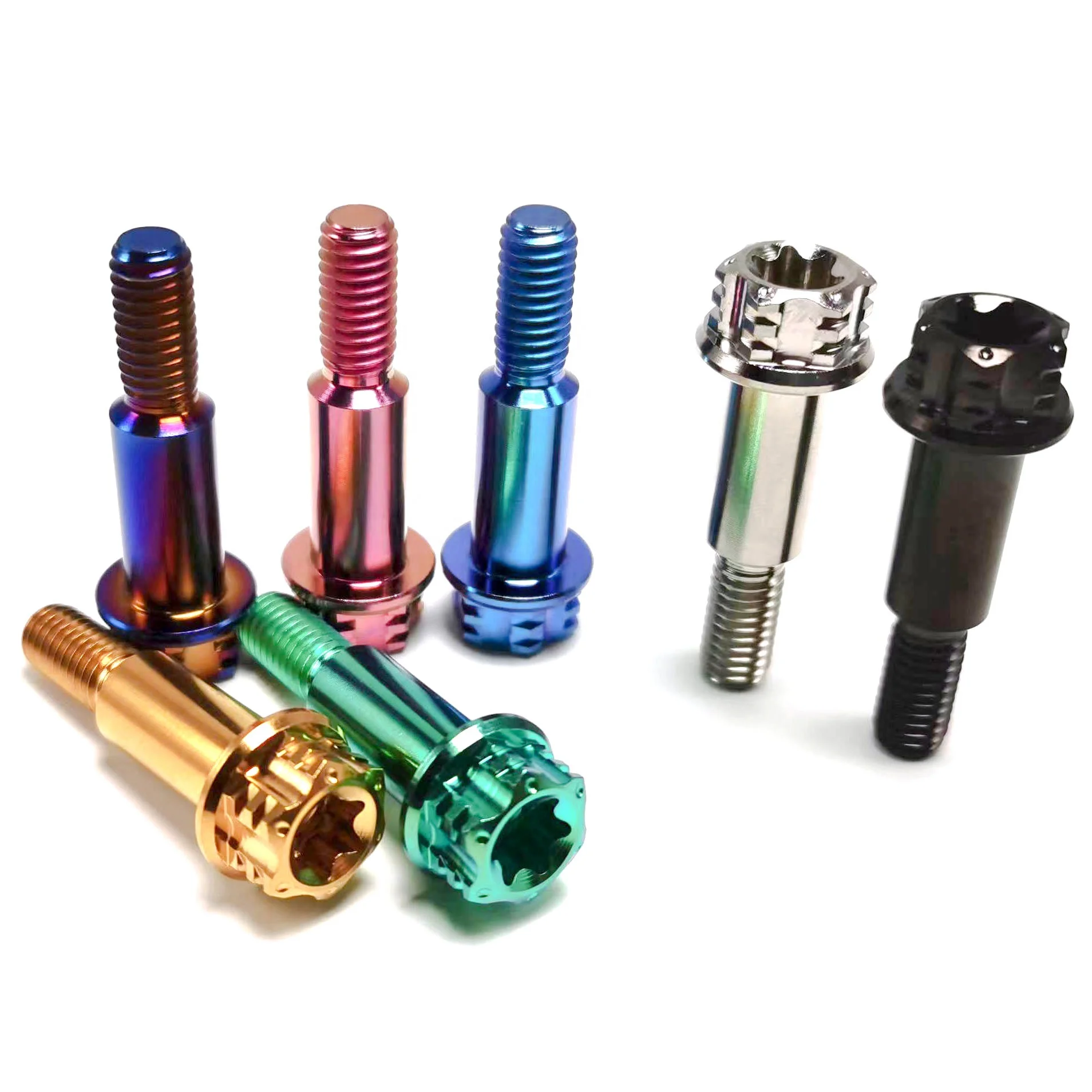 TITST Titanium Bolts M6x30 Motorcycle Brake Lever Screw Tie Rod Screw Straight Push  Pump SCREWS Brake Handle Pull Rod BOLTS