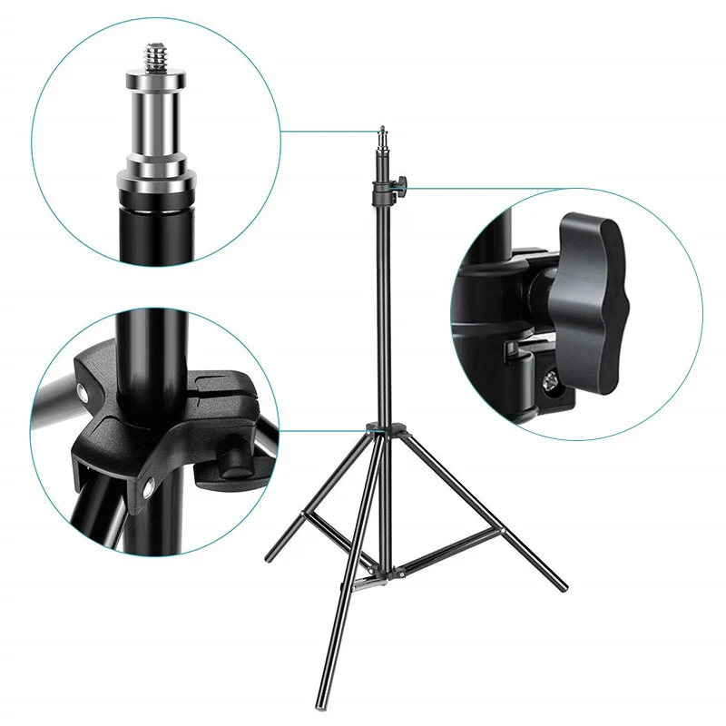 
Universal Portable Metal tripod stand Mount Digital Camera Tripod for Phone Selfie flash photo 