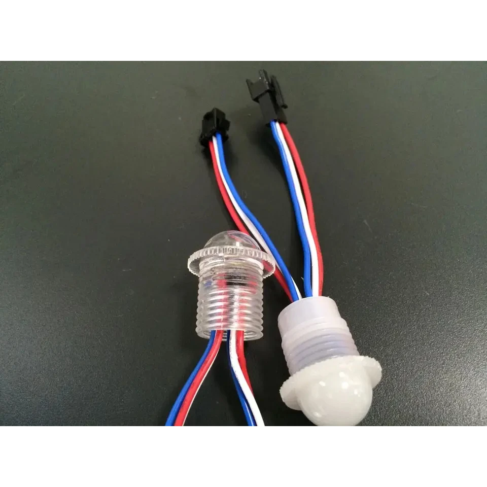 DC 12V 20mm Diameter Led Point Light SM16703 IC 5050 1SMD Transparent Milky Cover Led Pixel Light