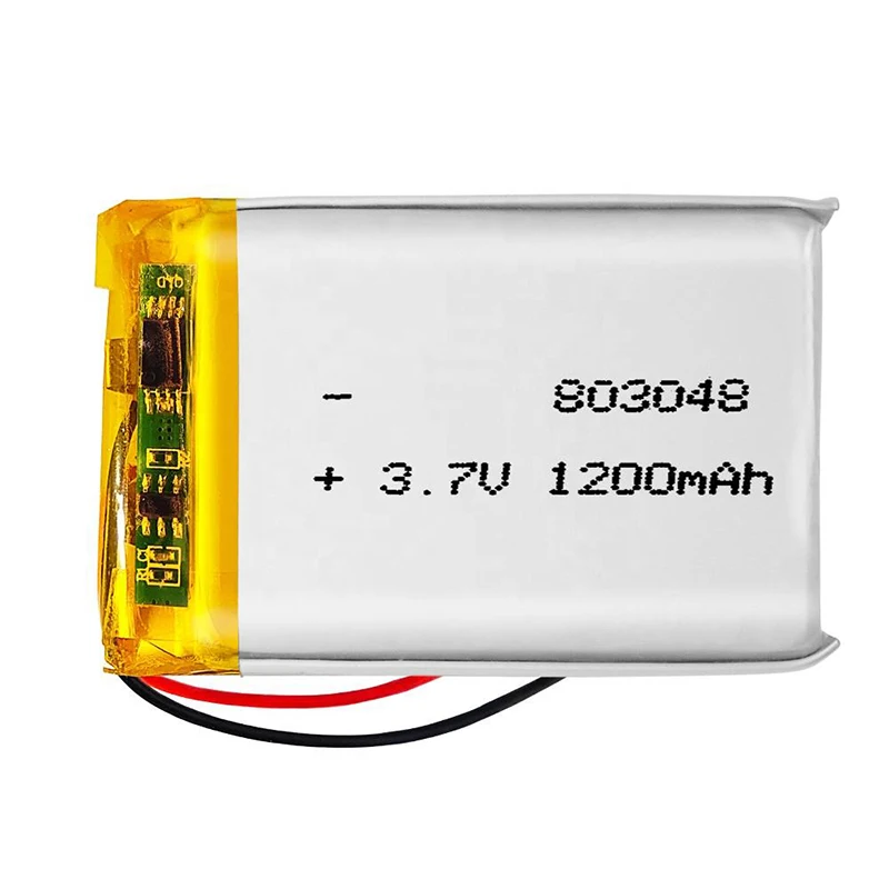 Wholesale Price Rechargeable  Li-polymer Cell 803048 903048 103048 1200mAh 3.7V Lipo Battery For Learning Machine