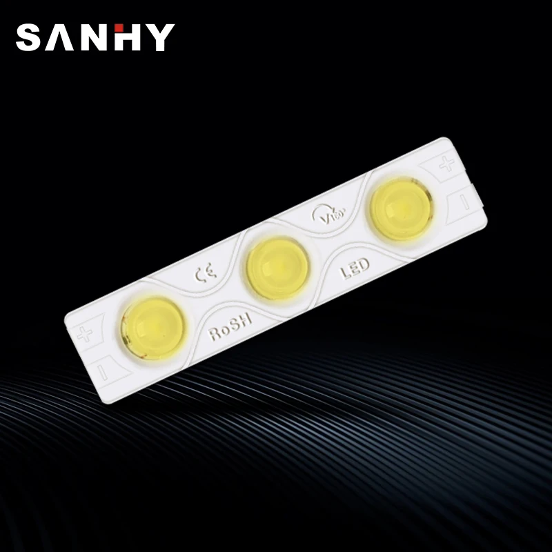 Colorful backlight  smd 2835 3 led lights led injection module slim  24v 12V 1.5W with lens digital led strip light for signs