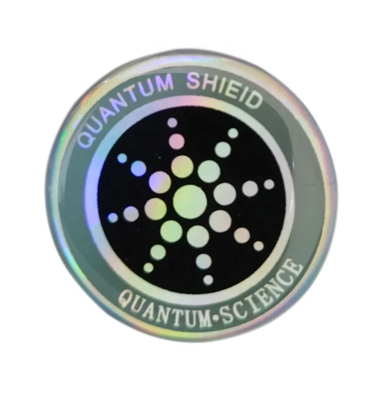 Customize 5G Protection quantum silver Shield Electromagnetic EMF blocker Sticker Anti Radiation Phone Patch With Negative Ions