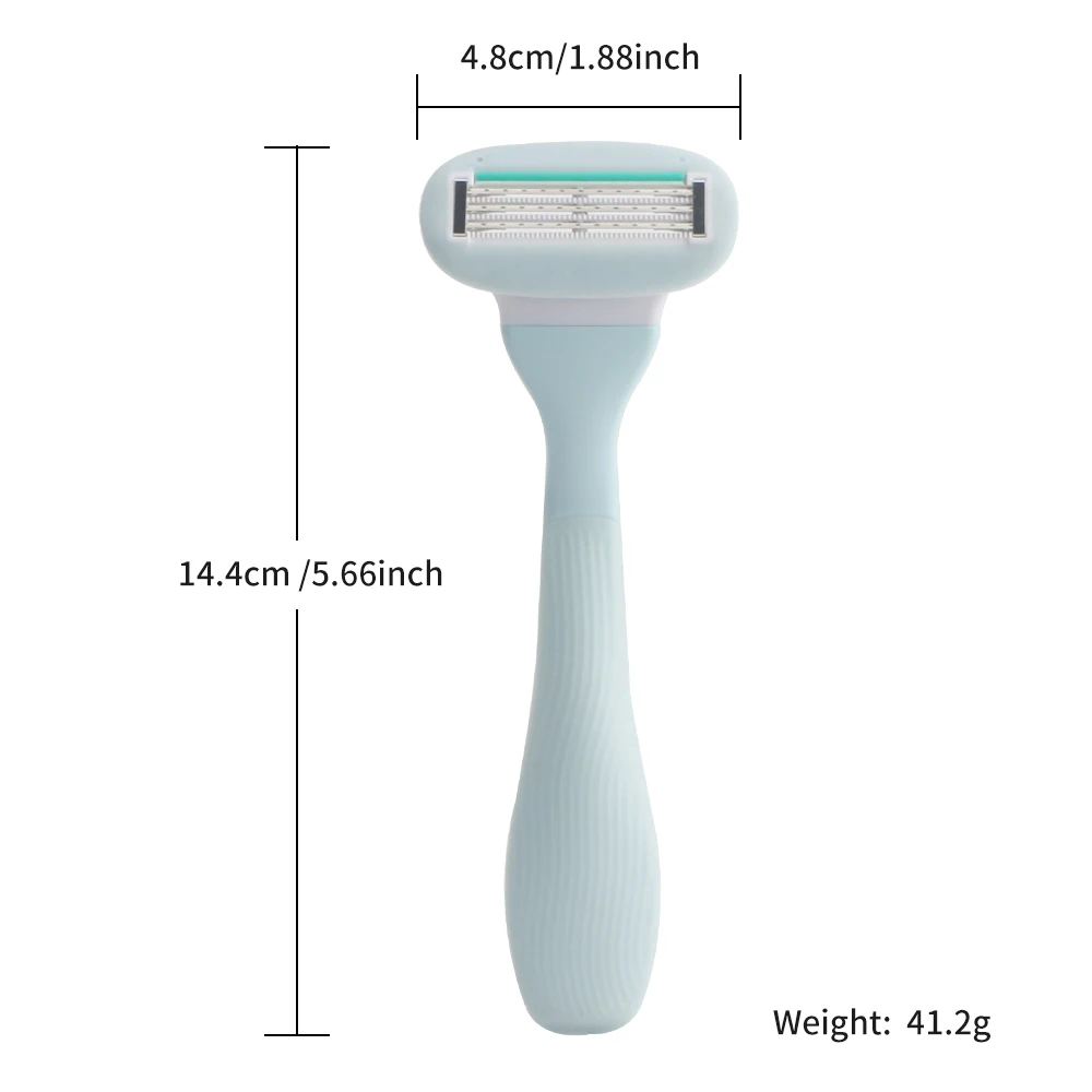 D937L New Lady razor Triple blade system razor with irritation defense bar