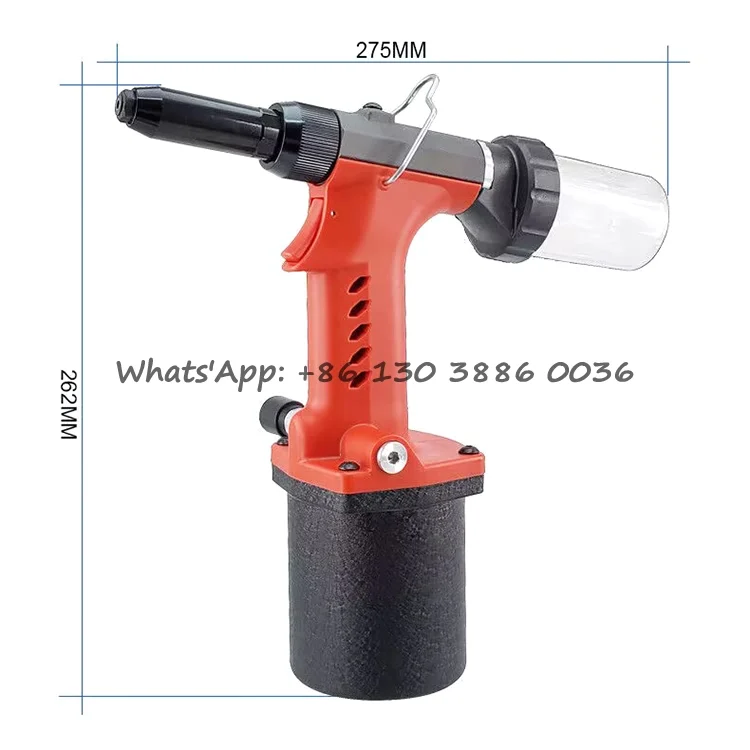 High Quality Handheld Cordless Rivet Gun Hydraulic Pneumatic Rivet nut Gun Kit Set for Building, Car Assembly, Stainless Steel