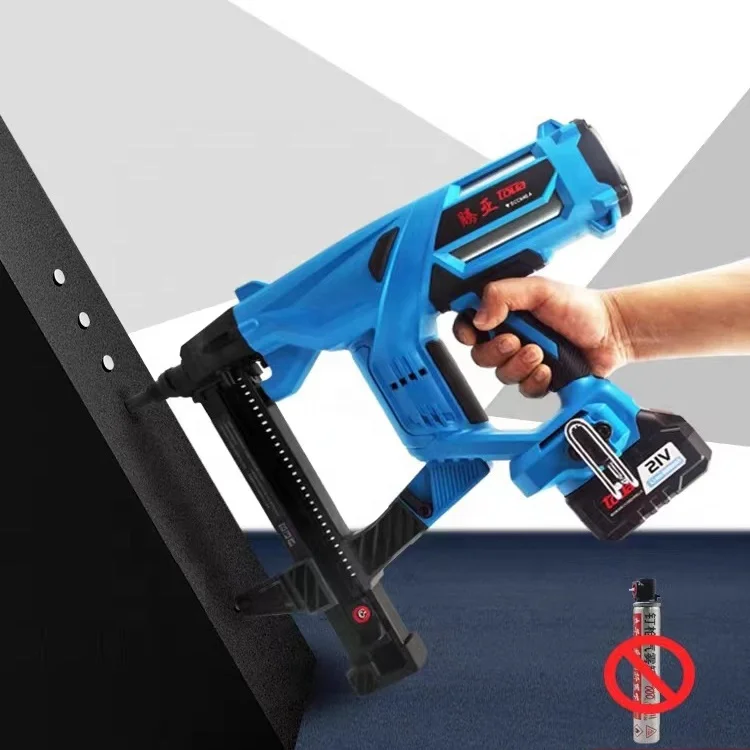 Original 2 batteries Toua nail gun DCCN40A for concrete woodworking construction