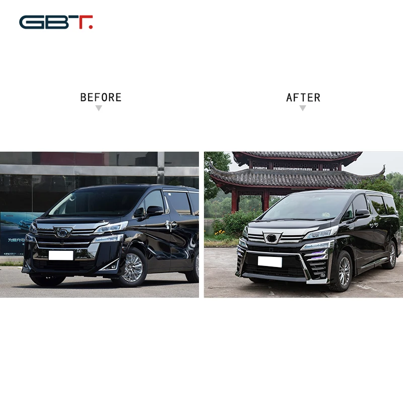 GBT Plastic facelift conversion parts body kit for toyota Vellfire 2019/Vellfire 30 series upgrade to modellista