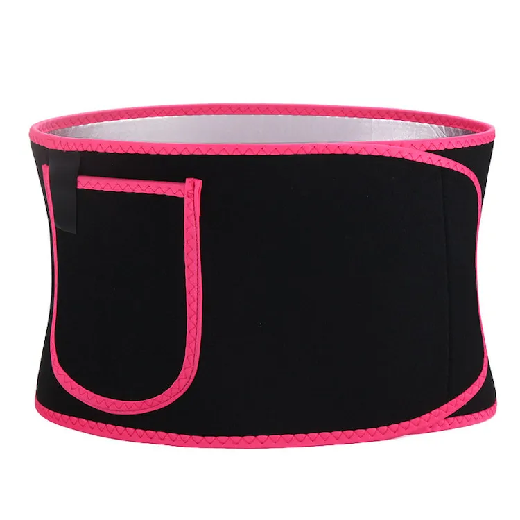 New Modal Custom Logo Sauna Support Black Neoprene Women Man Running Tummy Trimmer Waist Sweat Belt with Pocket