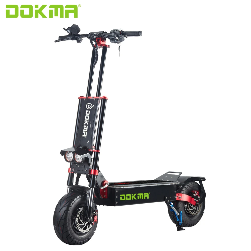 DOKMA 60V 5600W folding 13inch scooter with Customizable acrylic lighting board 2021 Electric scooters
