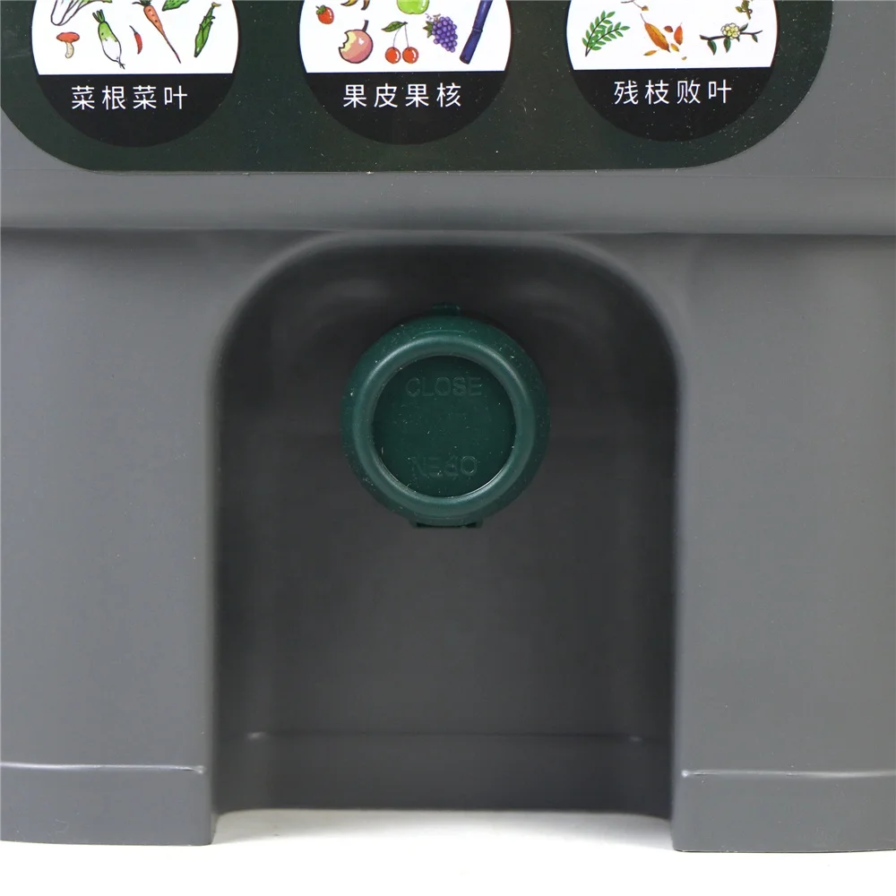 15L BPA free garbage recycle bokashi compost bin for home kitchen