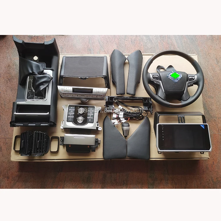 2010-2017 Toyota Land Cruiser Prado FJ150 RHD Car Console Kit Upgrade to 2018 Interior Dashboard Accessories