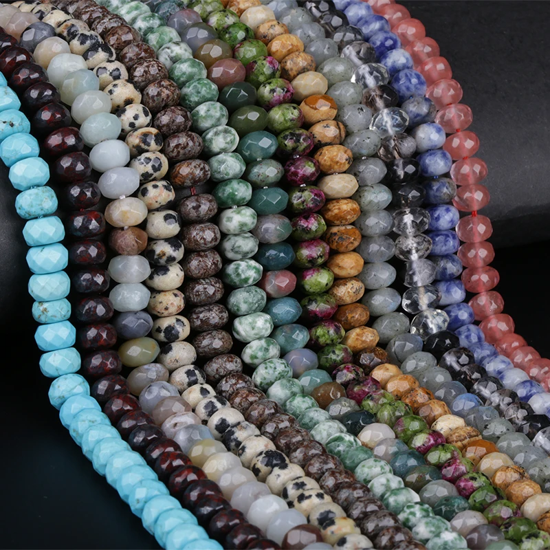 Wholesale 4 6 8 10mm Agate Tiger Eye Amethyst Turquoise Quartz Natural Stone Beads for DIY Bracelet Necklace Jewelry Making