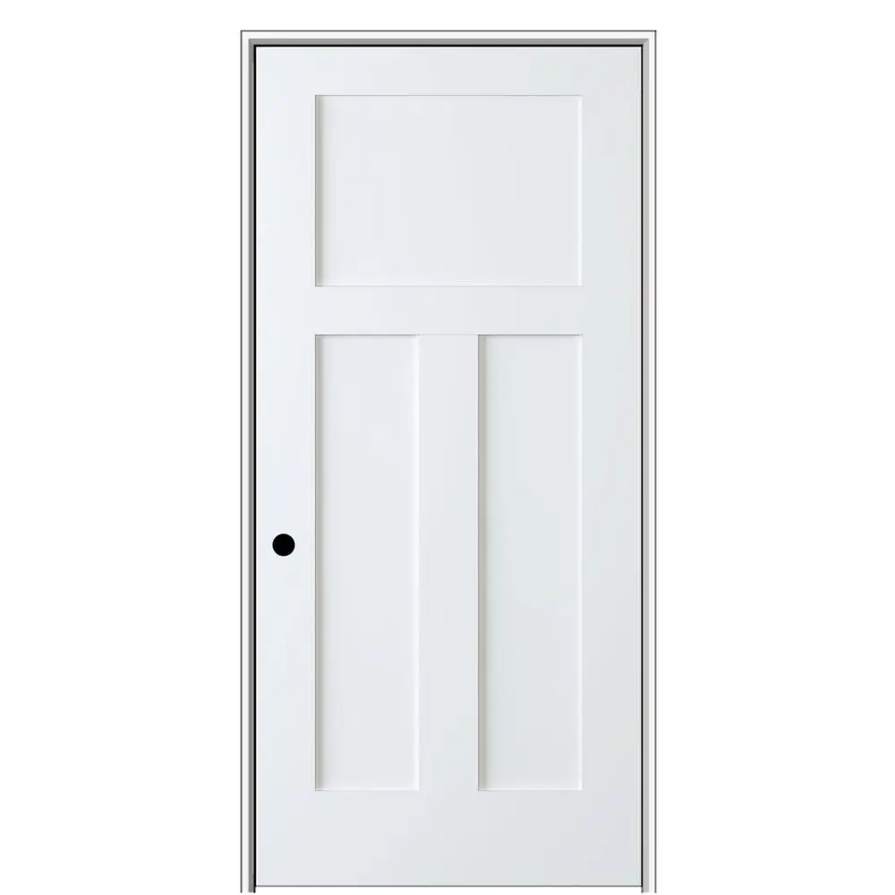 High Quality 2 panels white primed internal interior wooden sliding shaker doors