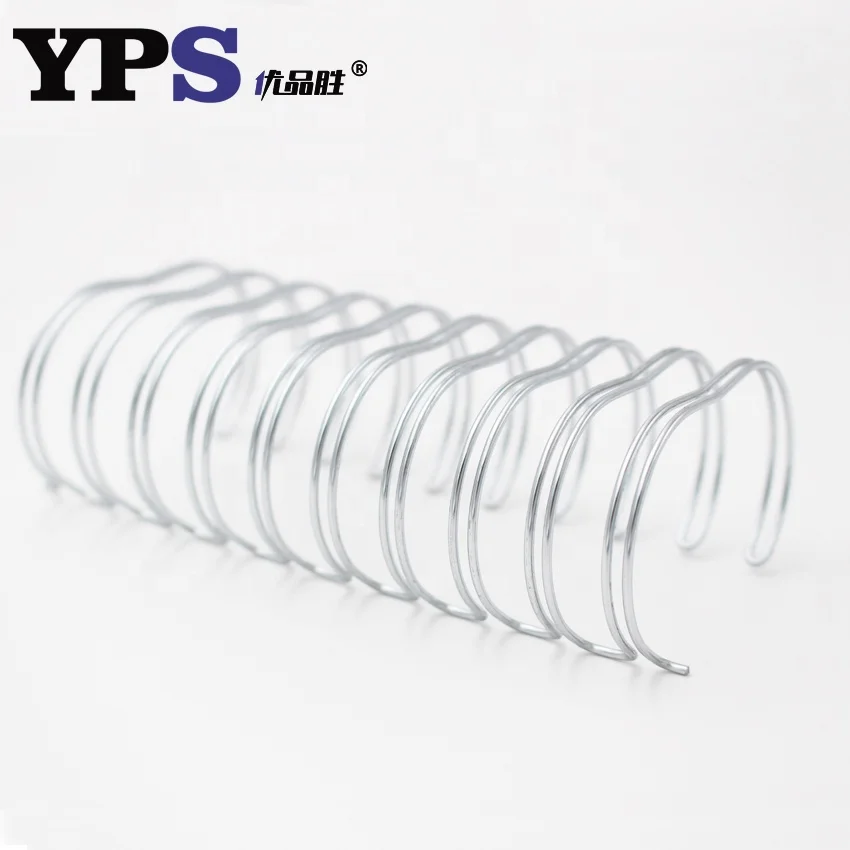 Sliver Color Nylon Coated Pre-cut Double Loops Binding Wire O for Paperback Book Binding