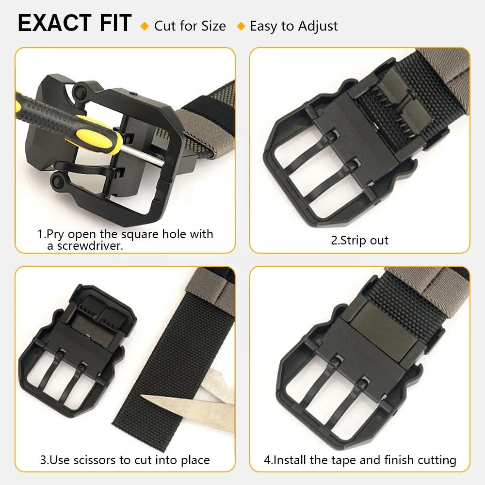 Camouflage Thickening Buckle Quick release Canvas waist Belt Men Nylon Fabric Buckle Combat Tactical Belt