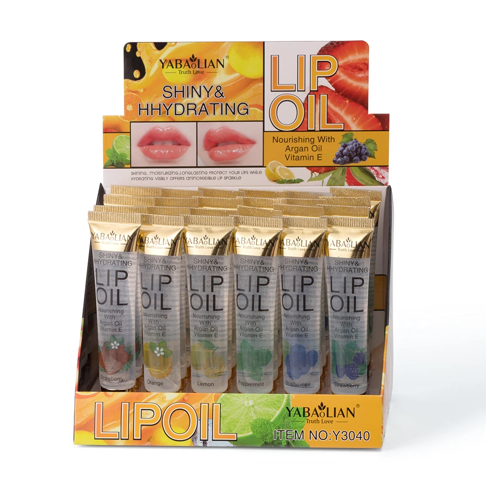 Plant transparent lip balm liquid lip gloss female girl without Logo lip repair private label hose lipstick