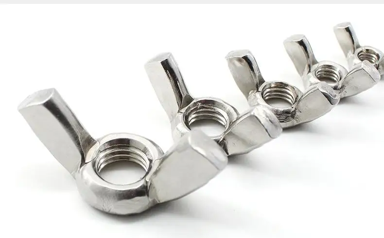DIN 315 SS 304 Butterfly Nut M8 M10 Carbon Steel Thumb Nut Zinc Wing Nuts