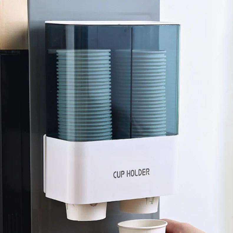 Wall Mounted Household Disposable Cup Holder Maximum 7.5 cm Paper Cup Dispenser