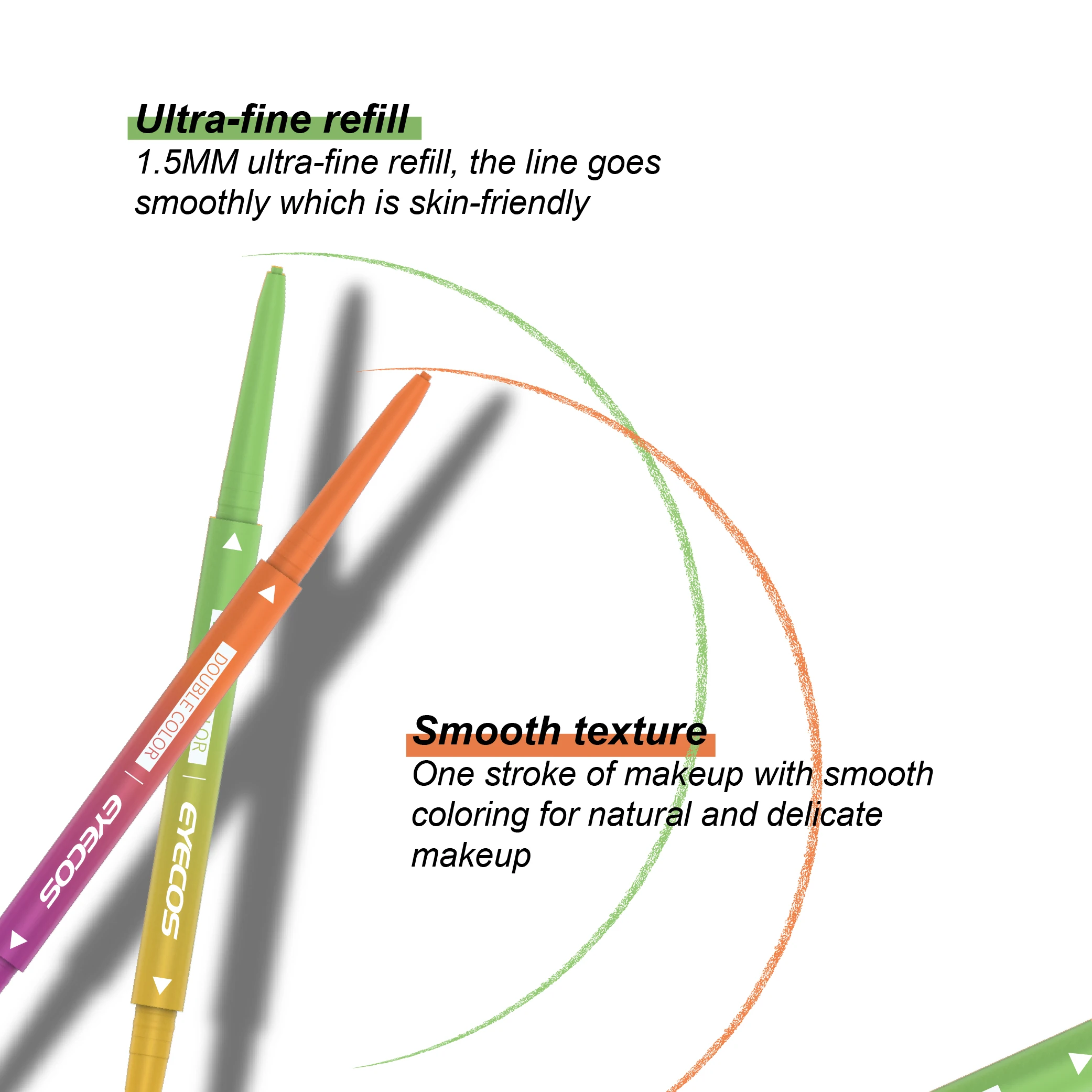 Private Label Long Lasting Waterproof Smooth Quick Drying Matte Makeup No Caking Custom Colored Liquid Eyeliner