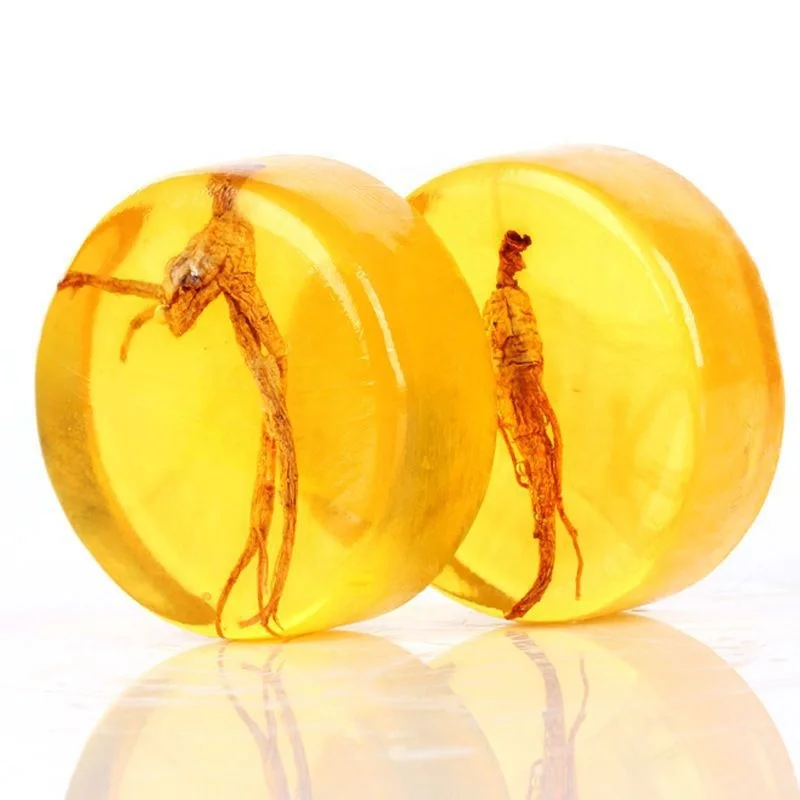 Factory delivery net mite Bitter ginseng soap handmade whitening wash face cleansing bath soap wholesale one-stop delivery OEM