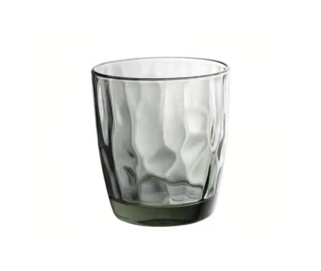 Wholesale home decoration retro colored glass cups or customized handmade glassware