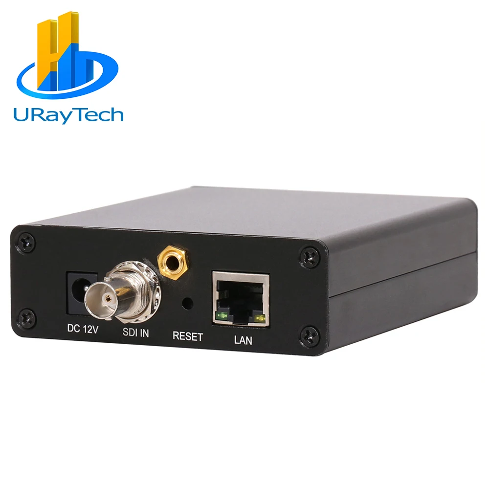 URay HEVC H.265 /H.264 mpeg4 HD /3G SDI To IP Video Audio live Streaming SRT Encoder