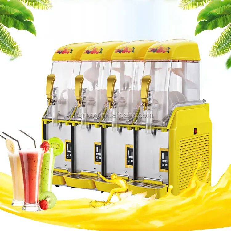 Commercial Smoothie Slushie Machine Granita Ice Slush Slurpee Frozen Drink Making Slushy Maker Margarita Slush Machine