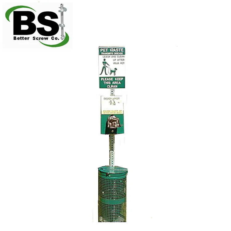 Hot sale Powder coated steel square sign post for fence