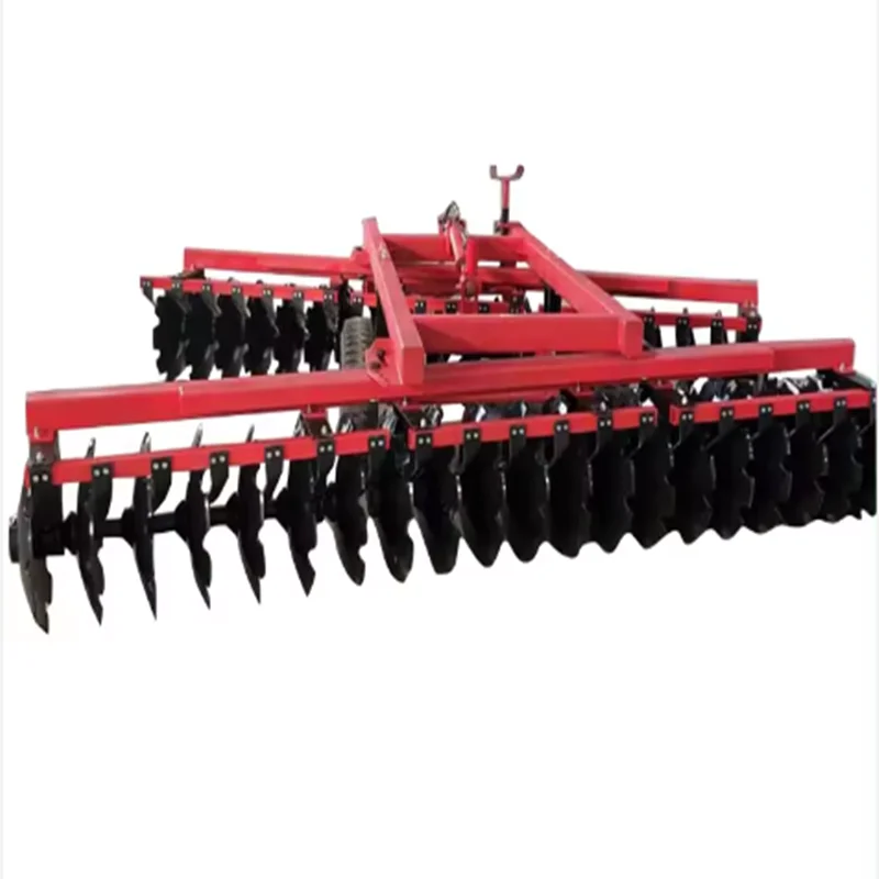 trailed offset heavy duty disc harrow of tractor