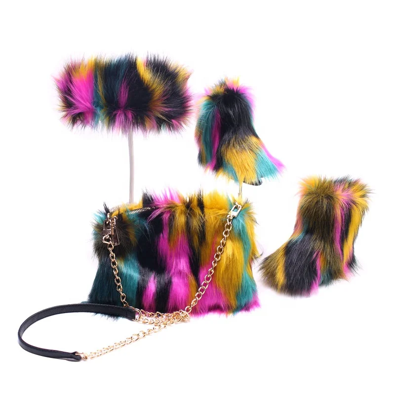 Дропшиппинг женские теплые пушистые белые осенне-зимние сапоги для женщин