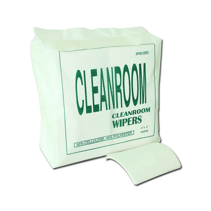 Безопасная белая промышленная одноразовая бумага для полотенец, Нетканая Чистящая бумага для производства полупроводников