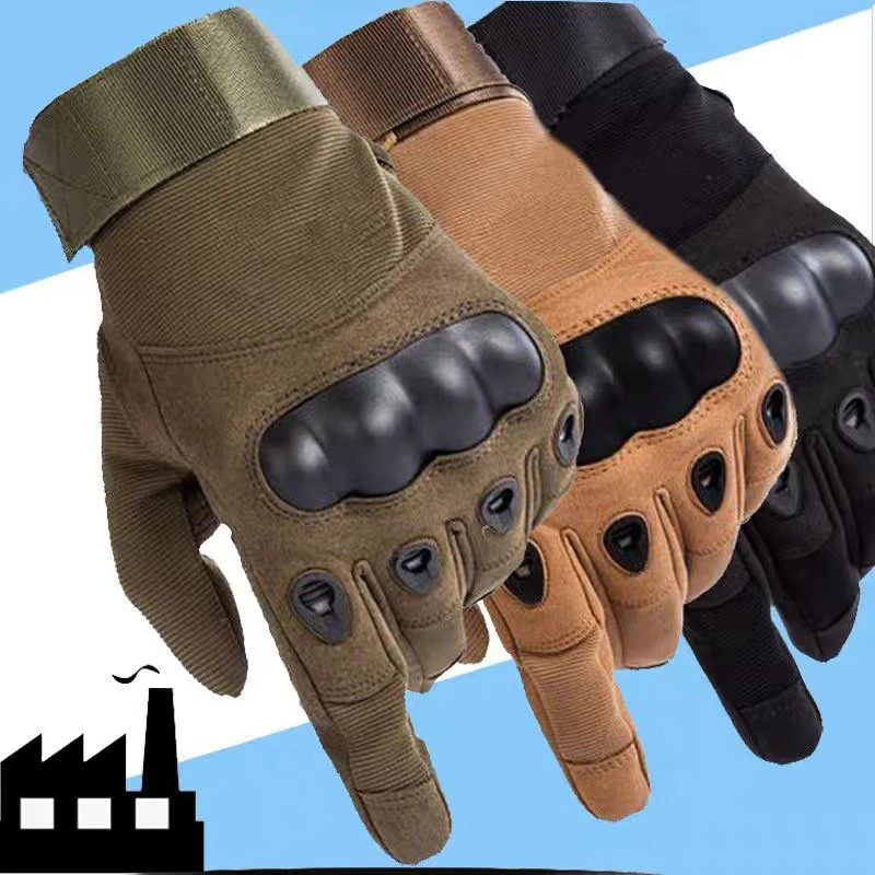 Soft Suede Hard Shell Fingerless Tactic Gloves Work Gloves Safety Gloves