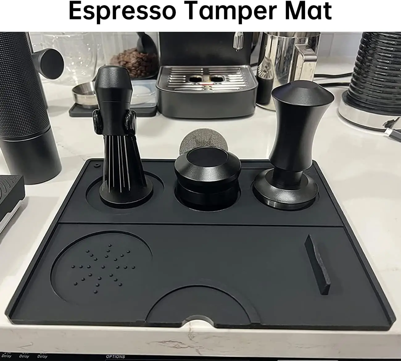 Tamping Mat Food Grade Silicone Coffee Tamp Mat Tamper Pad Tamp Station for Barista Tool Home Kitchen Bar Coffee Accessory