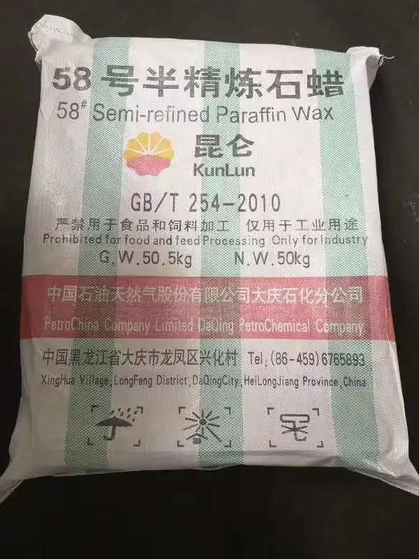 Fully refined paraffin wax 5860 wax paraffin kun lun 58/60 flakes candle