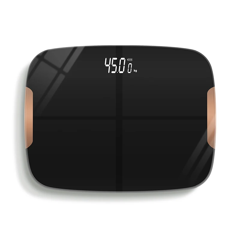 Светодиодные электронные стеклянные цифровые весы для ванной