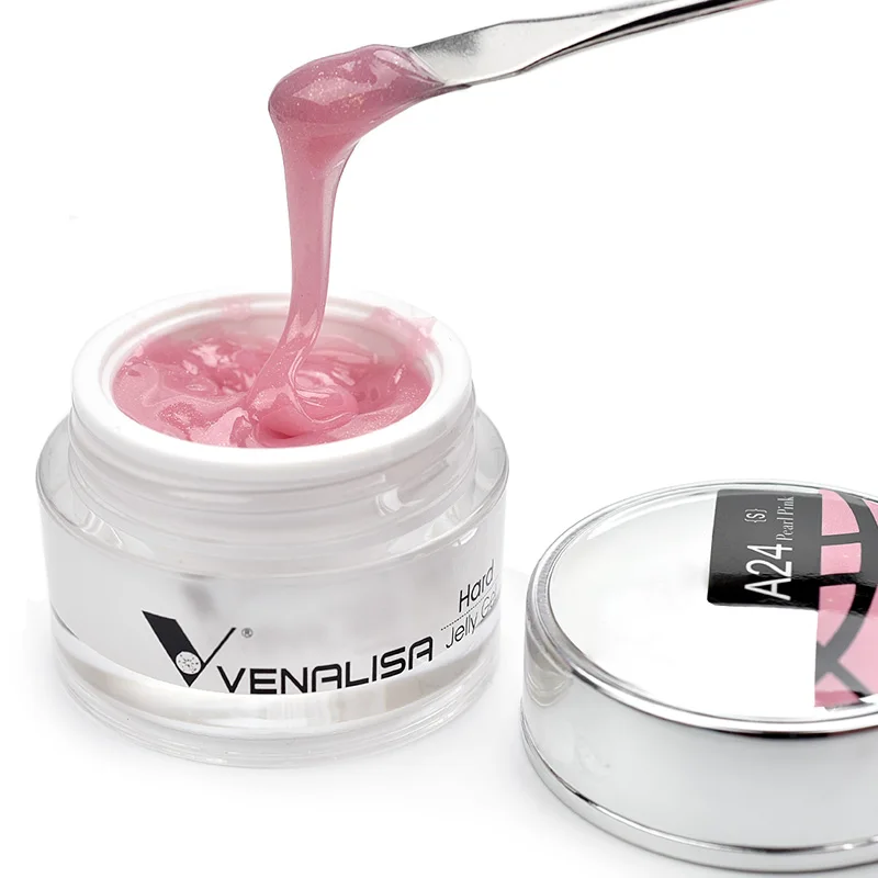 Venalisa 30ml camouflage jelly extend uv gel soak off nail art french nails acrylic natural jelly extension construction uv gel