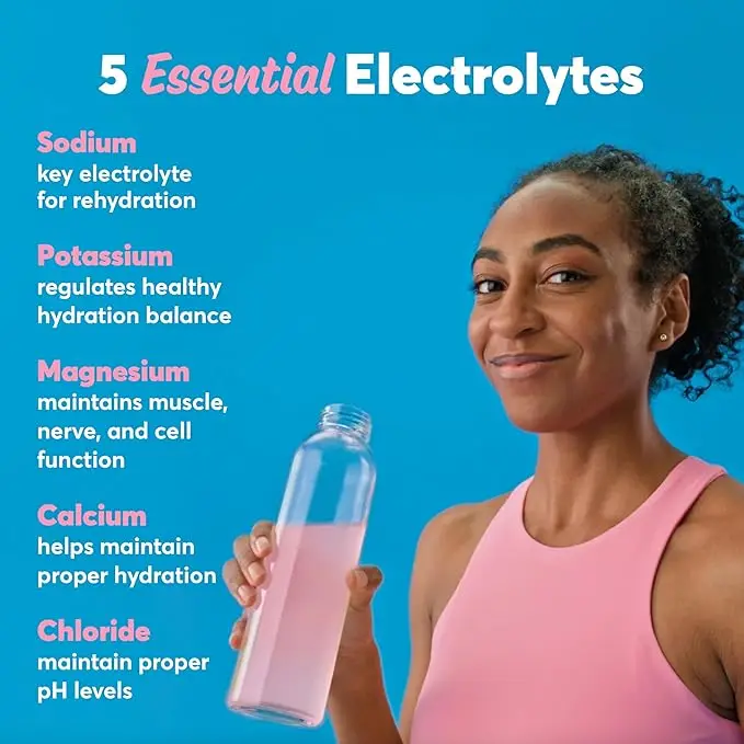 Electrolyte Tablets - Dissolvable in Water, 1g Sugar Drink Mix, Vegan, Non-GMO | food supplements | vitamin tablets