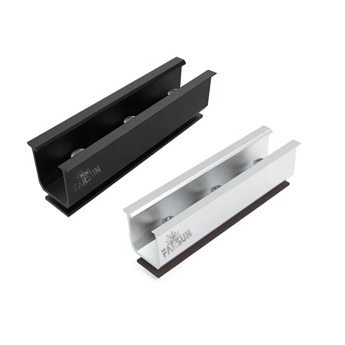 FarSun Metal Roof Solar Bracket U Rail System for Commercial Residential Roof